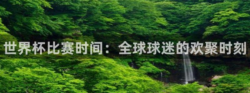 世界杯转播表：世界杯比赛时间：全球球迷的欢聚时刻